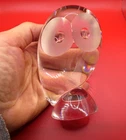 VTG 1955-60 STEUBEN GLASS 5.5" OWL FIGURINE BY DONALD POLLARD. MINT!