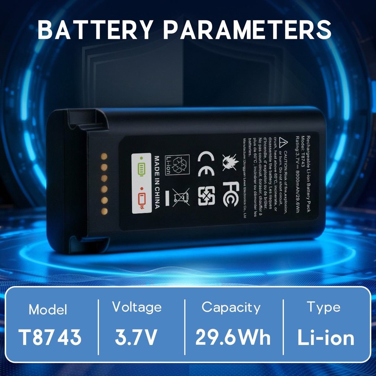 8000mAh Battery T8743 For Eufy Video Doorbell E340/C31 w/Type-C