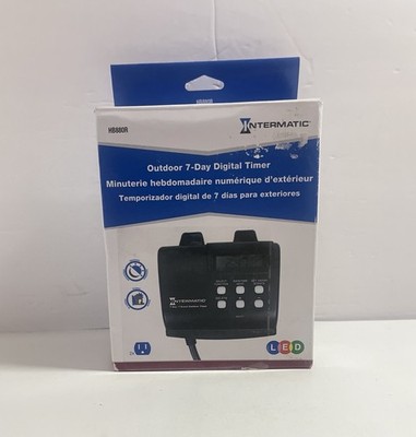 Intermatic HB880R 15-Amp Outdoor Digital Timer for Control of Lights, Decorat...