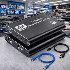 4K HDMI Capture Card for Streaming, Full HD 1080P 60FPS USB 3.0 Cam Link Game...