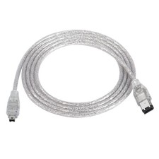 Firewire DV IEEE1394 6 Pin To 4 Pin Male iLink Adapter Cord 4.9 FT/1.5m