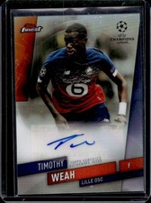 2019 Topps Finest UEFA Timothy Weah Auto #FA-TWE