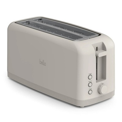 bella 4 Slice Slim Toaster, Fits-anywhere  Kitchenware, 6 4 Slice, Oatmilk 