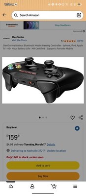 SteelSeries Nimbus Wireless Gaming Controller PN69070 NIB