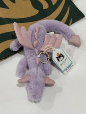 Jellycat Amuseable Purple Dragon Plush Bag Charm Keychain Soft Toy Gift NWT