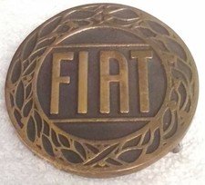 Vintage Solid Brass Belt Buckle Fiat UB