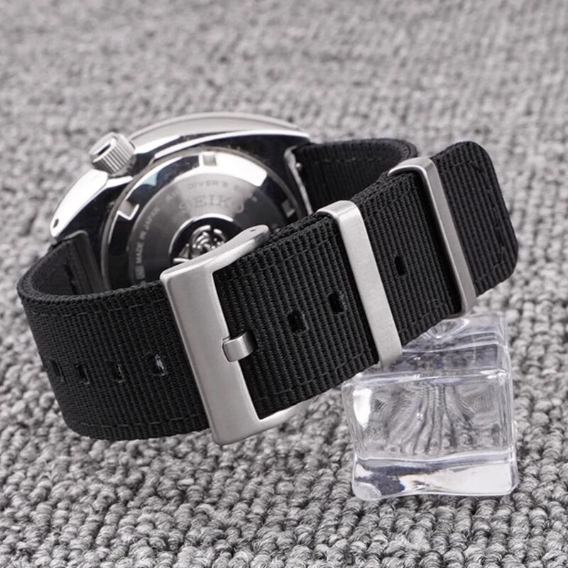 Correa de reloj de nailon correa deportiva liberación rápida repuesto 18 mm 20 mm 22 mm 24 mm Foto 3 de 4