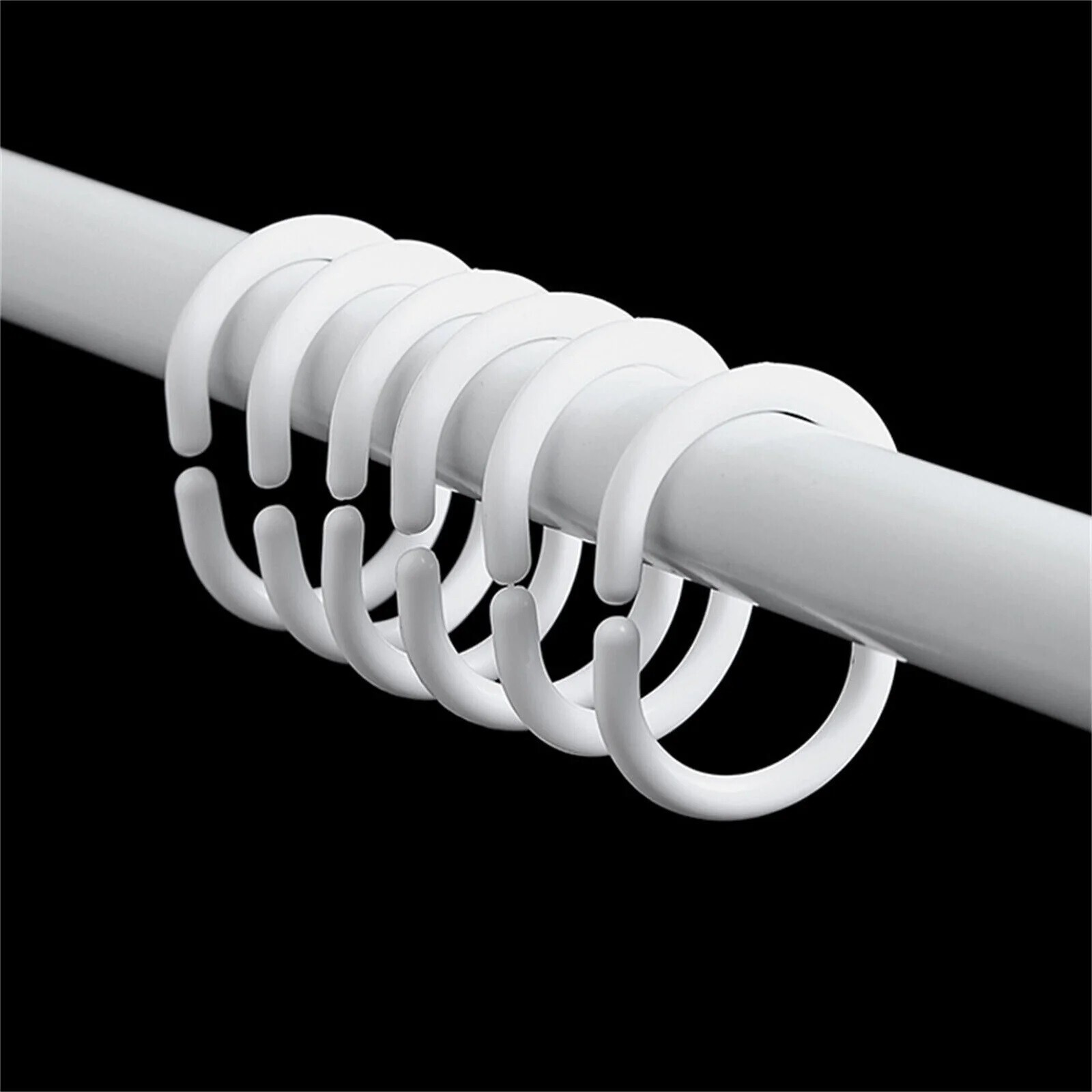 Extra Long Shower Curtain Waterproof Fabric With Hook Window Bathroom