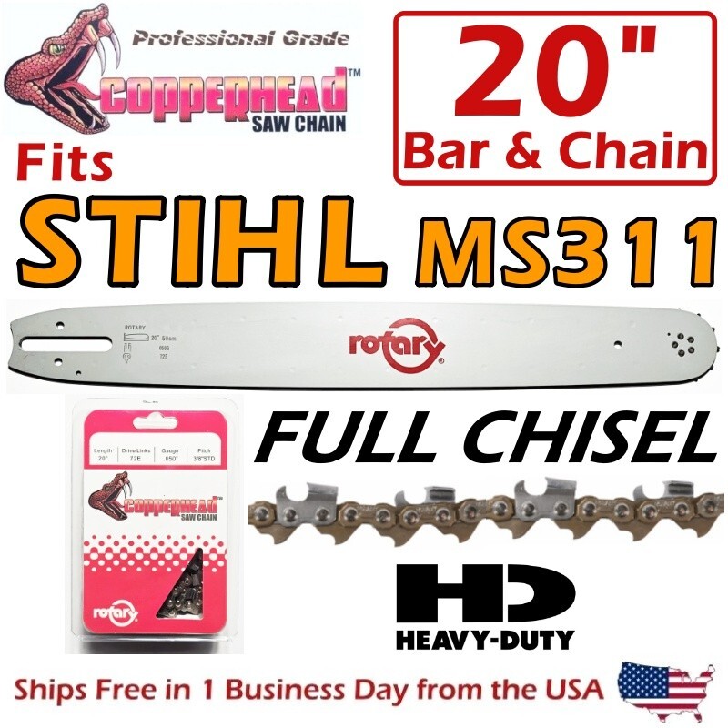 Stihl OEM 20 Guide Bar 3/8 .063 72DL 3003-008-7721 for sale online