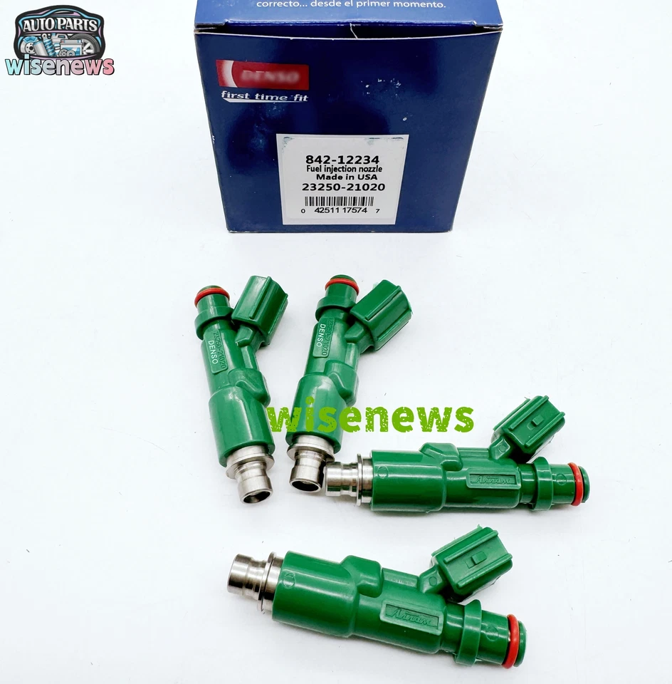 Inyectores de combustible DENSO para Toyota Echo 2000-2004 1,5 L 23250-21020 nuevos 4 piezas Foto 2 de 4
