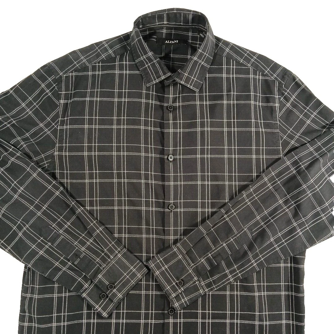 Alfani Polyester Striped Casual Button-Down Shirts for Men