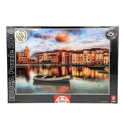 Educa Jigsaw Puzzle 2000 Pieces Portofino Italy Cityscape 14822 New Sealed 