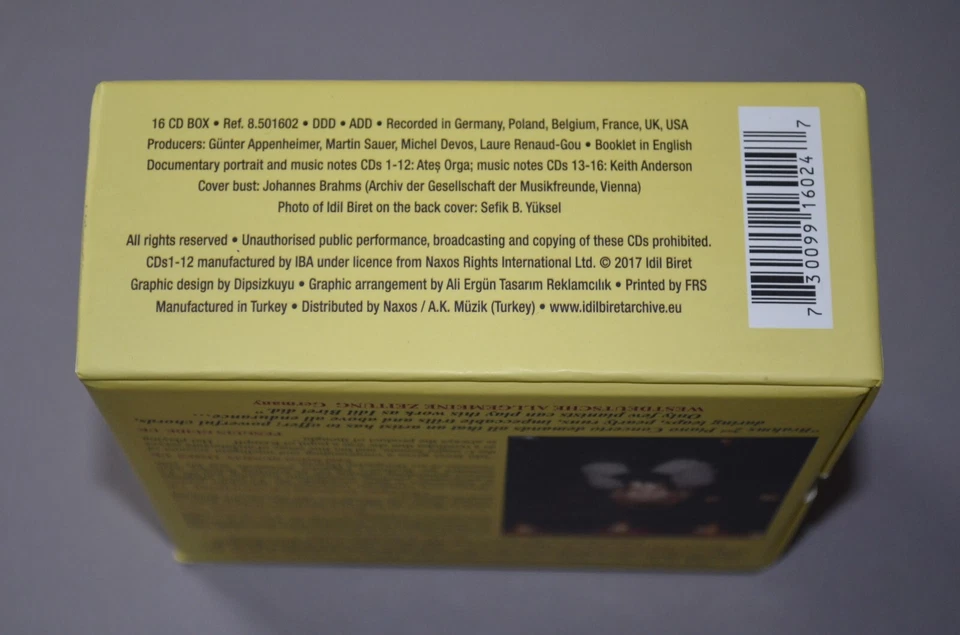 Idil Biret Brahms Edition - The Complete Solo Piano & Concertos / IBA / 16CD - Bild 3 von 4