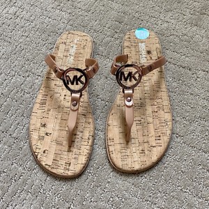 michael kors jelly cork sandals