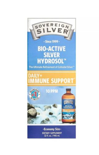 Sovereign Silver Bio-Active Silver Hydrosol 32 fl oz 946 ml BestBy 3/25