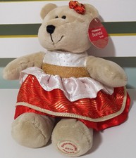 STARBUCKS 109TH BEARISTA TEDDY BEAR PLUSH TOY! 2013 SOFT TOY ABOUT 17CM SEATED!