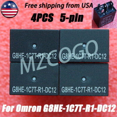 4Pcs G8HE 1C7T R1 DC12 Power Relay Plug In Installation 12VDC 5Pin Relay Fuel Pump - Foto 5