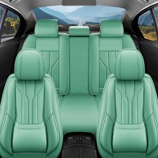Nappa Leather 5 Seat Car Seat Covers Full Set Protector With Lumbar Support Nappa Leather 5 Seat Car Seat Covers Full Set Protector With Lumbar Support