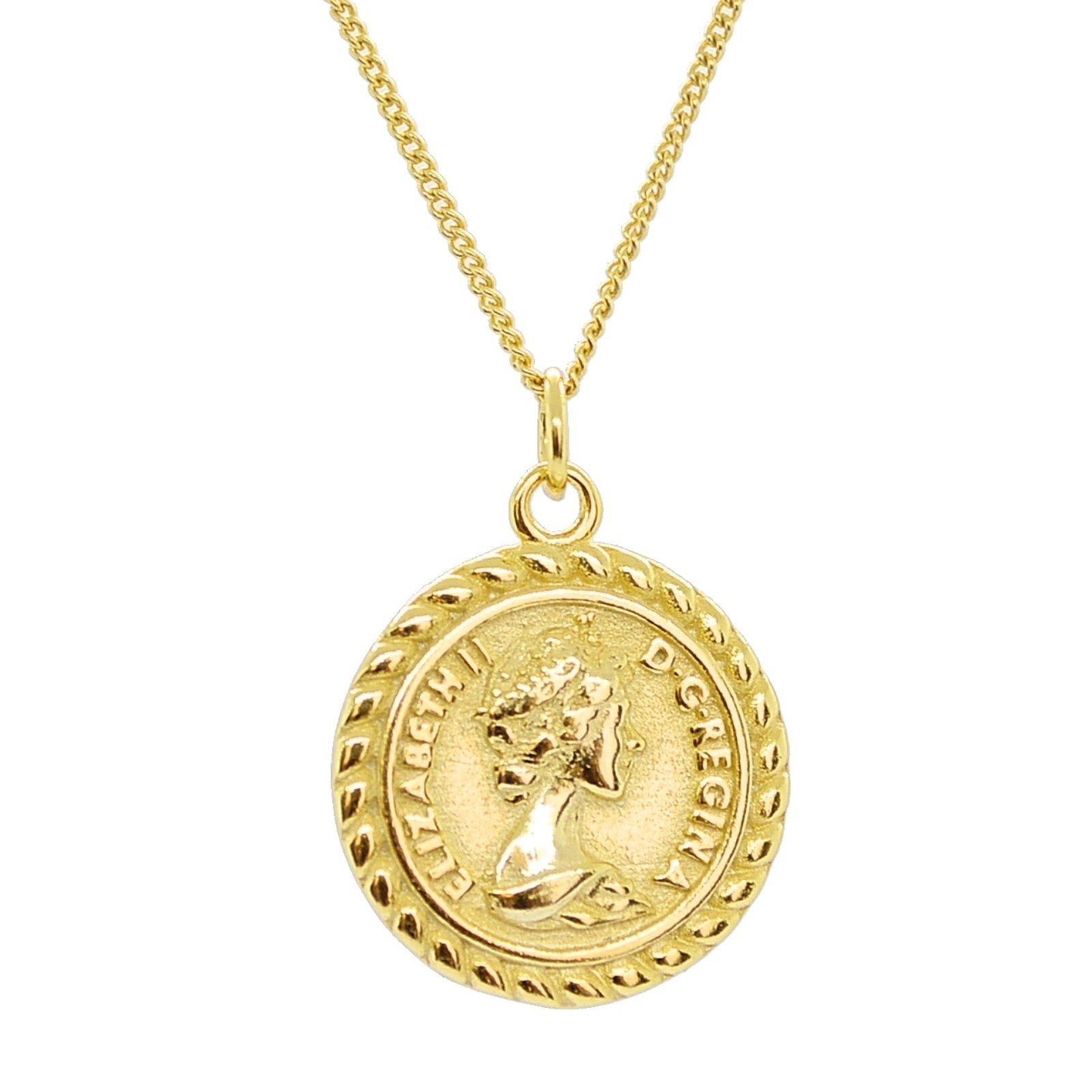 elizabeth coin necklace