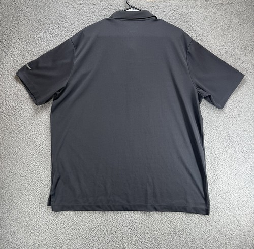 Columbia Purdue Boilermakers Shirt Mens 2XL XXL Gray Short Sleeve Polo Golf I3 - Picture 3 of 8