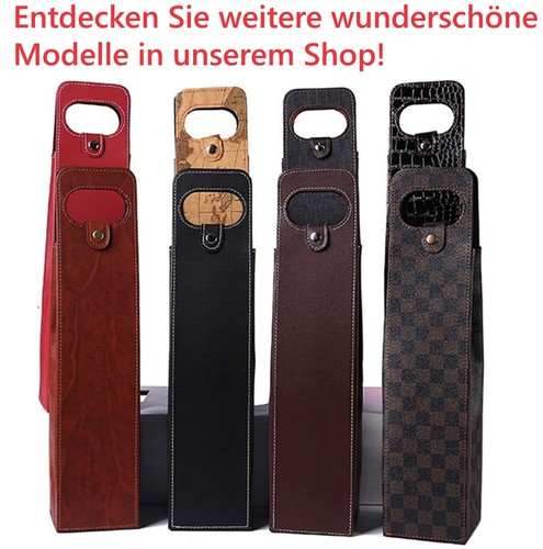 Geschenktaschen für Flaschen Tasche Geschenktüten Weintasche Kunstleder Weintüte - Bild 3 von 3