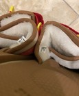Suicoke Slide Leather Moto Red Beige 8 sandal slipper flip flop sheepskin — photo 6