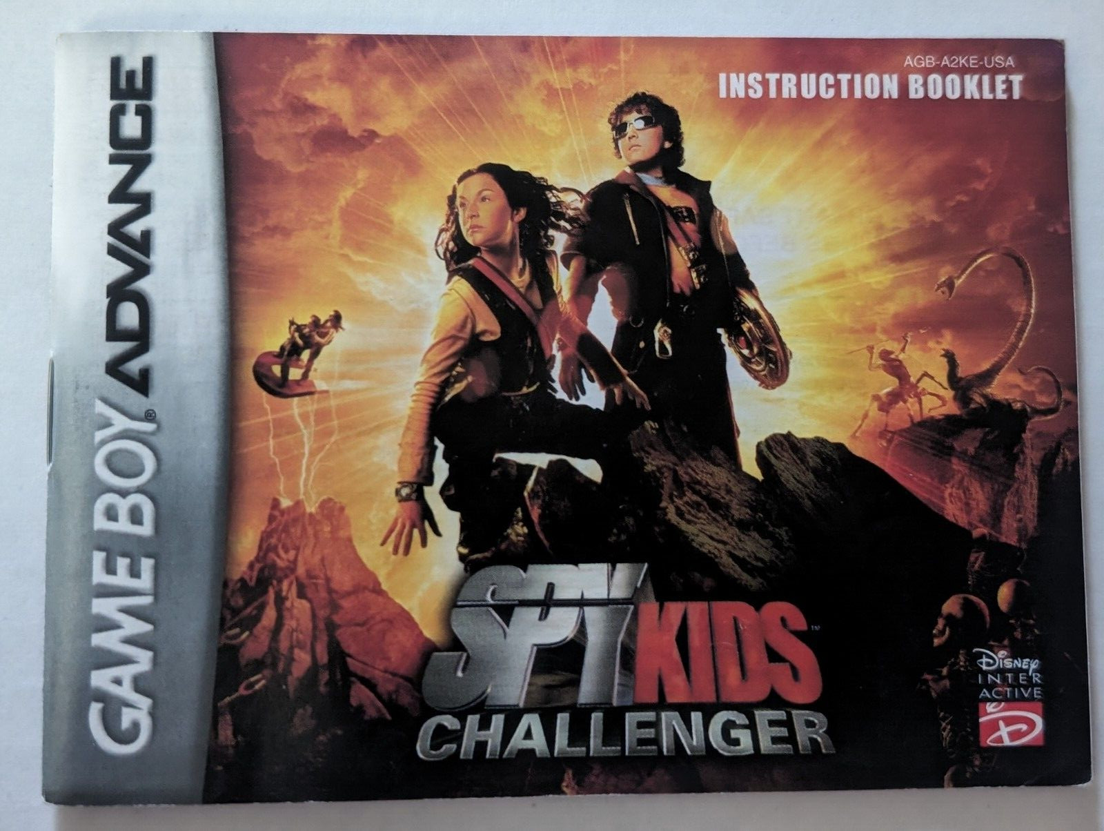 Manual Only - Nintendo Game Boy Advance Spy Kids Challenger