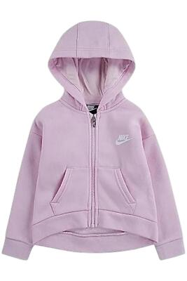 nike club full zip hoodie pink