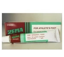 ZEMA CREAM 1tubes x 10g Cream for athletes foot, candidiasis, tinea and fungal