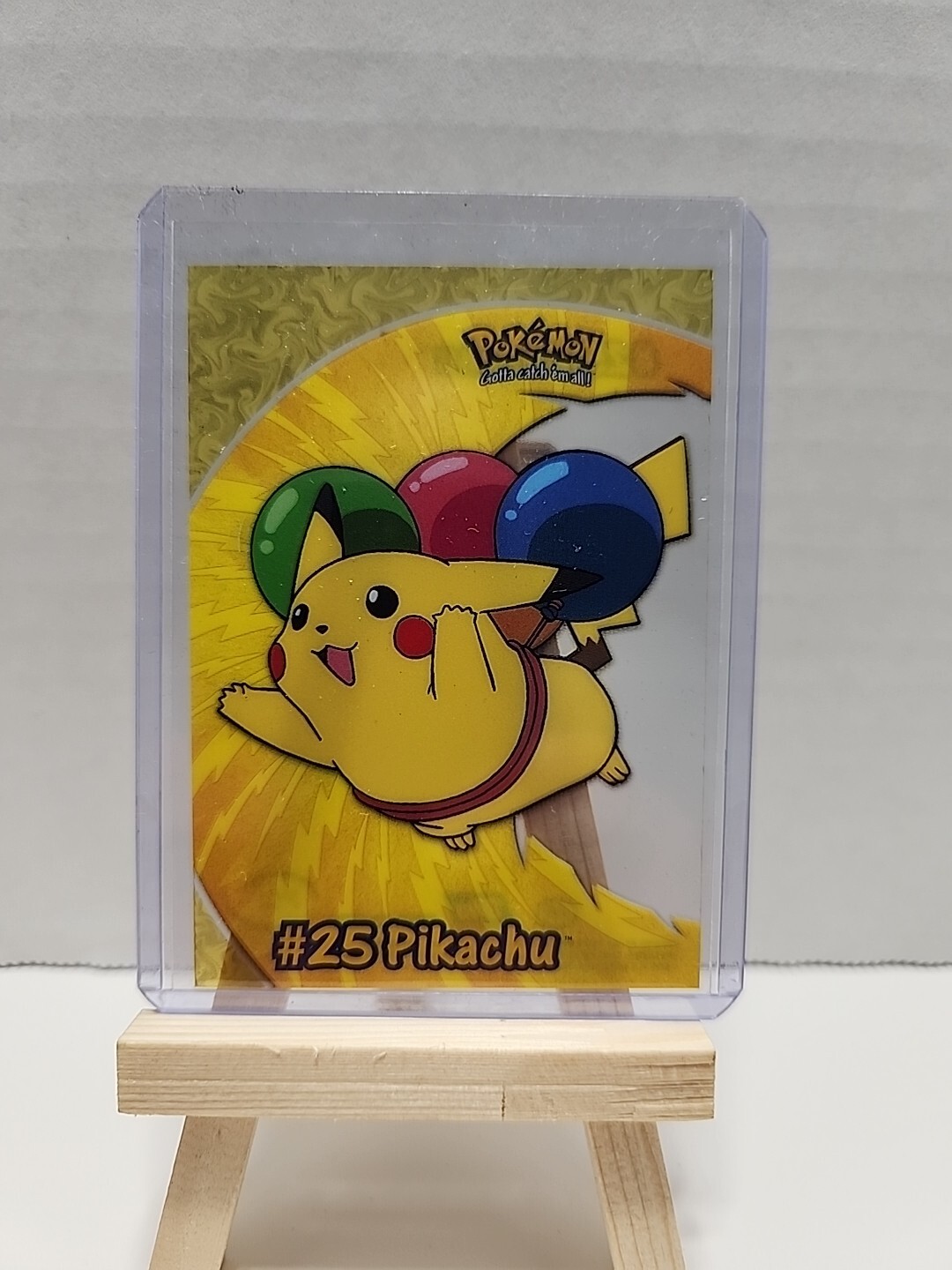 Topps Pokemon Flying Pikachu #25  Pci Clear Card
