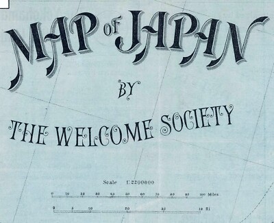 1908 Map of Japan | eBay