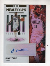 2019-20 Panini NBA Hoops Hot Signatures James Ennis Auto #HS-JEN Autograph