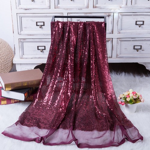 Glitz Embroidery Sequin Lace Fabric Mesh DIY Wedding Evening Party Event Dress - Picture 12 of 49