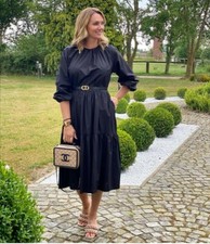 H&M SS2020 TRENDY BALLOON SLEEVED BLACK DRESS BLOGGERS SOLD OUT HOLIDAYS
