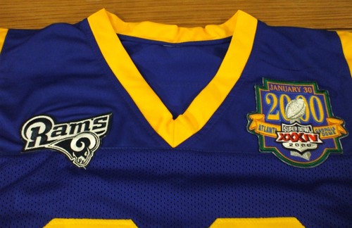 MARSHALL FAULK SIGNED ST LOUIS RAMS SBXXXIV/HOF PROSTYLE FOOTBALL JERSEY - BAS - Picture 5 of 8