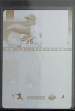 1998 Pinnacle Yellow Printing Plate #61 Rafael Palmeiro No 1 of 1