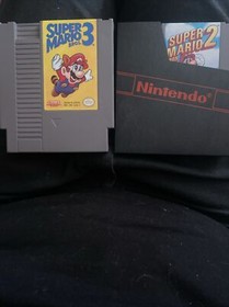 Super Mario Bros. 2 And 3 Original Nintendo 1985 Authentic Cartridge Only Tested