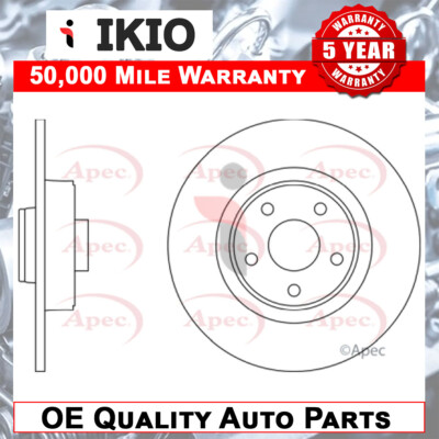 Fits Renault Espace 2002-2012 Vel Satis 2002-2006 Brake Disc Rear Ikio