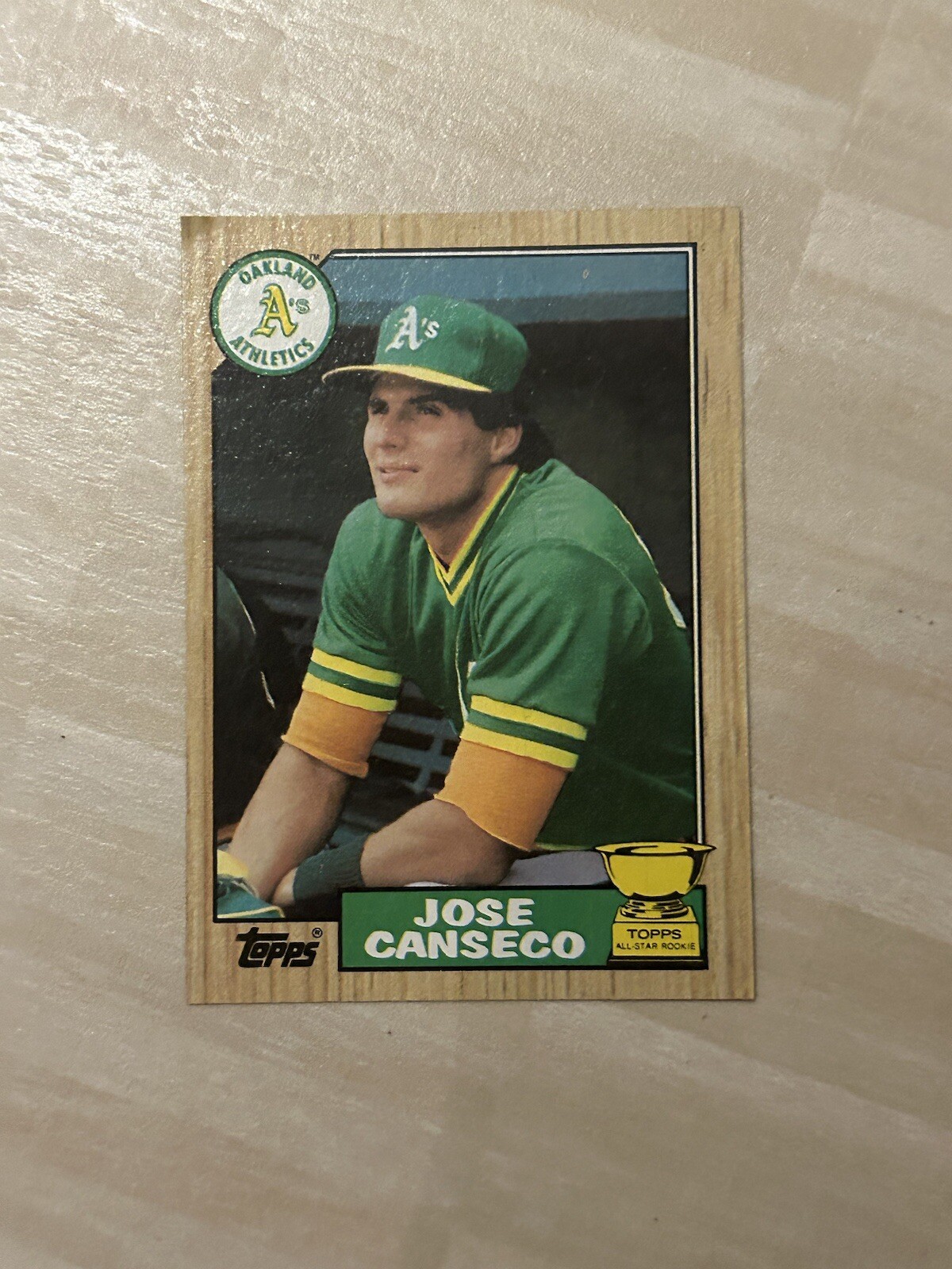 1987 Topps - #620 Jose Canseco