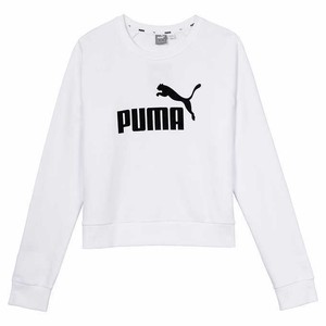 Puma Feminino Moletom gola careca French Terry-Branco (selecione o tamanho: s-XL) | eBay