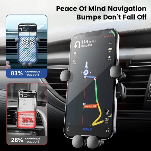 Mobile Car Phone Holder Air Vent Gravity Design Mount Cradle Stand - 第 6/9 張圖片