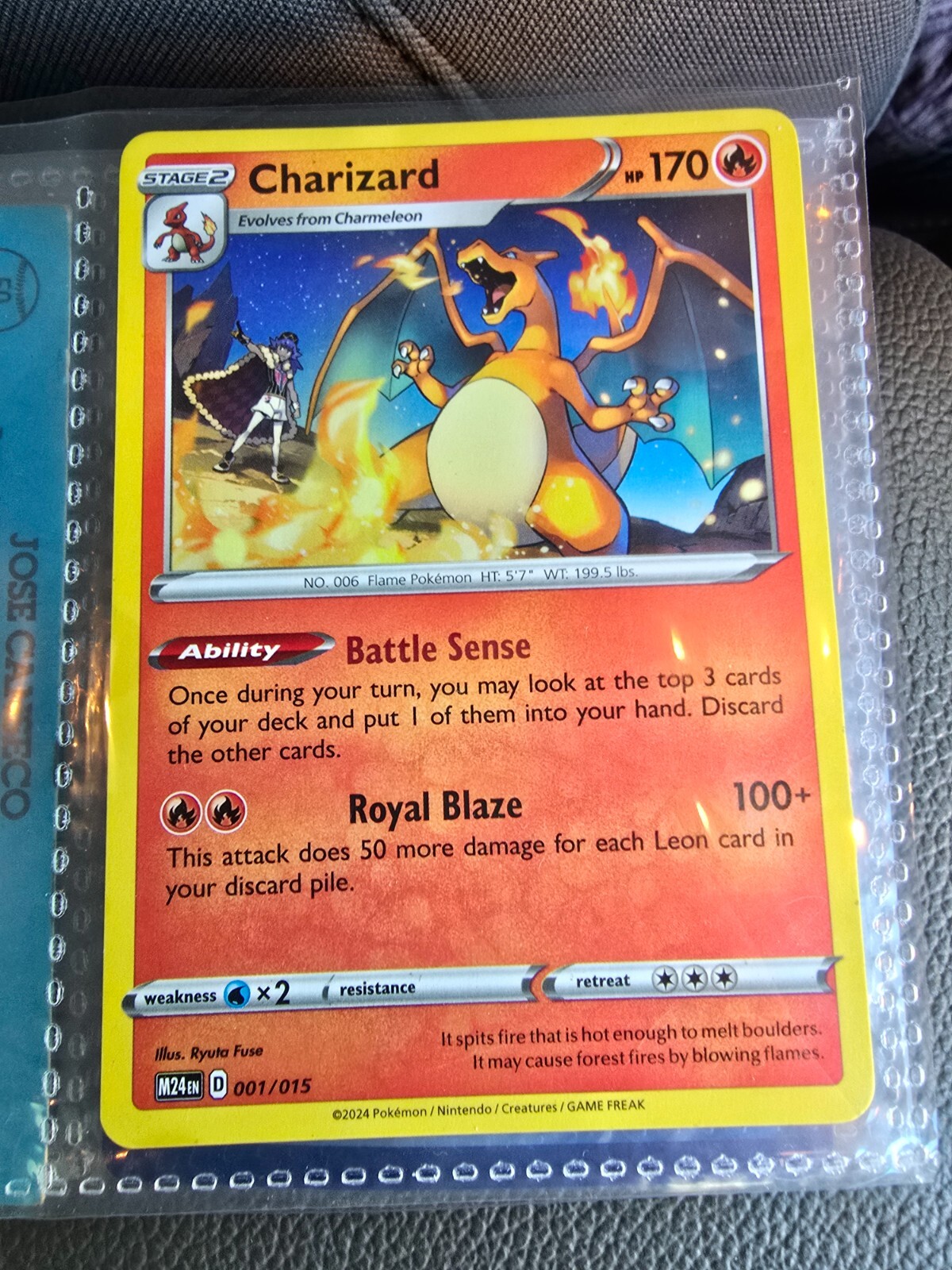 Charizard stage 2 excellent condition 