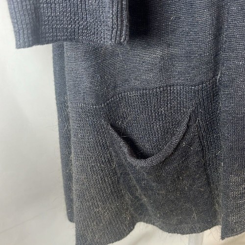 Anthropologie Angel of the North Cardigan Sweater Charcoal 3/4 Sleeve XS NWT - 第 3/8 張圖片