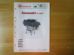 Husqvarna Kawasaki FC 150 V Motor Parts List | eBay