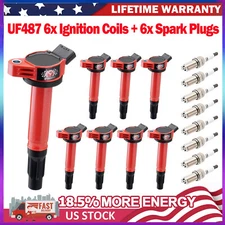 High Performance Ignition Coil & Iridium Spark Plug For Toyota Tundra V8 UF487