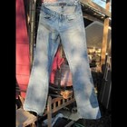 4R Banana Republic Denim Cotton Spandex Flare Blue Jean Pants Preowned Worn — photo 8