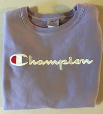Champion Womens Activewear Reverse Weave Sweatshirt S Small Smoked Lilac