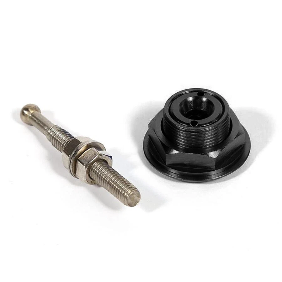 Botón de liberación rápida capó pasadores clip de bloqueo coche parachoques pestillo kit negro Foto 4 de 4