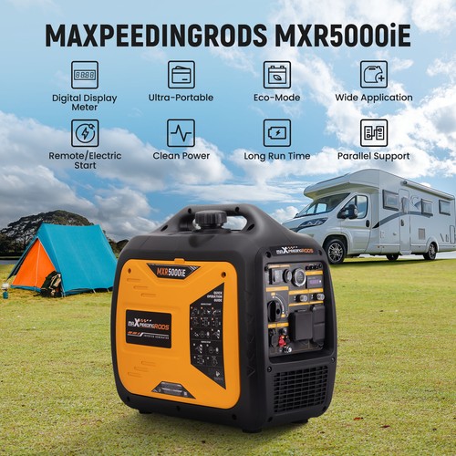 Gas Inverter Generator 5000W/3800W Electric Remote Start RV Ready EPA Certified - Picture 5 of 11