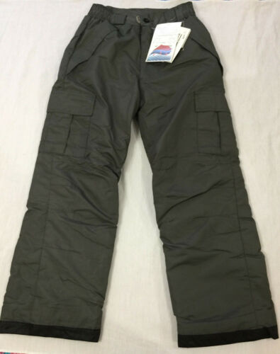 NWT PULSE BOYS GIRLS NYLON WATERPROOF CARGO SNOW SKI PANTS SIZE YOUTH L 14-16 - Picture 1 of 4